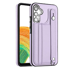 Coque Luxe Cuir Housse Etui YB4 pour Samsung Galaxy A34 5G Violet