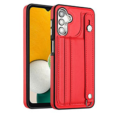 Coque Luxe Cuir Housse Etui YB4 pour Samsung Galaxy Jump3 5G Rouge