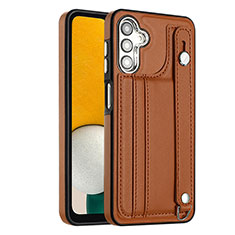 Coque Luxe Cuir Housse Etui YB4 pour Samsung Galaxy M44 5G Marron