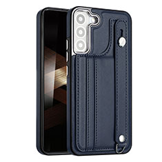 Coque Luxe Cuir Housse Etui YB4 pour Samsung Galaxy S24 5G Bleu