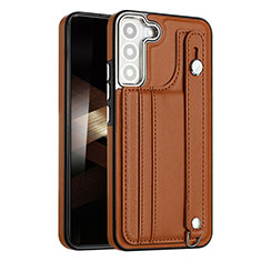 Coque Luxe Cuir Housse Etui YB4 pour Samsung Galaxy S24 5G Marron