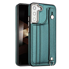 Coque Luxe Cuir Housse Etui YB4 pour Samsung Galaxy S24 Plus 5G Vert