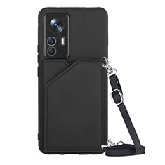 Coque Luxe Cuir Housse Etui YB4 pour Xiaomi Redmi K50 Ultra 5G Noir