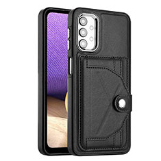 Coque Luxe Cuir Housse Etui YB5 pour Samsung Galaxy A23 4G Noir