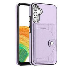 Coque Luxe Cuir Housse Etui YB5 pour Samsung Galaxy Quantum4 5G Violet