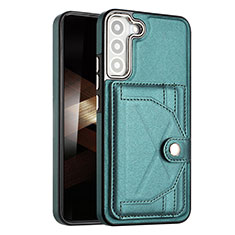 Coque Luxe Cuir Housse Etui YB5 pour Samsung Galaxy S24 5G Vert