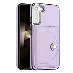 Coque Luxe Cuir Housse Etui YB5 pour Samsung Galaxy S24 5G Violet