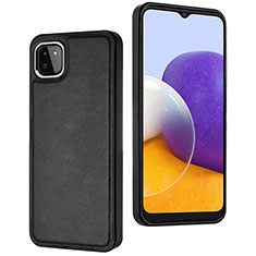 Coque Luxe Cuir Housse Etui YB6 pour Samsung Galaxy A22s 5G Noir