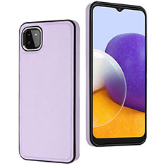 Coque Luxe Cuir Housse Etui YB6 pour Samsung Galaxy A22s 5G Violet
