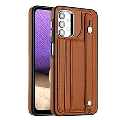 Coque Luxe Cuir Housse Etui YB6 pour Samsung Galaxy A23 4G Marron