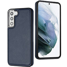 Coque Luxe Cuir Housse Etui YB6 pour Samsung Galaxy S22 Plus 5G Bleu