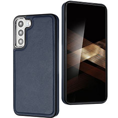 Coque Luxe Cuir Housse Etui YB6 pour Samsung Galaxy S24 5G Bleu