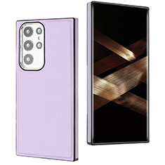 Coque Luxe Cuir Housse Etui YB6 pour Samsung Galaxy S25 Ultra 5G Violet