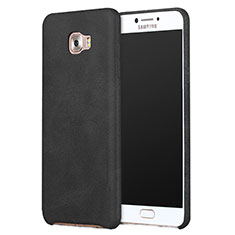 Coque Luxe Cuir Housse L01 pour Samsung Galaxy C9 Pro C9000 Noir