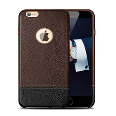 Coque Luxe Cuir Housse pour Apple iPhone 6 Plus Marron