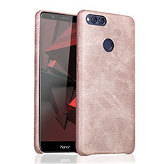 Coque Luxe Cuir Housse pour Huawei Honor 7X Or