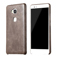 Coque Luxe Cuir Housse pour Huawei Honor Play 5X Marron