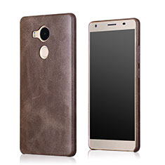 Coque Luxe Cuir Housse pour Huawei Mate 8 Marron