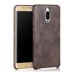 Coque Luxe Cuir Housse pour Huawei Mate 9 Pro Marron