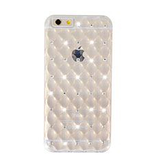 Coque Luxe Strass Bling Diamant Transparente Souple pour Apple iPhone 6 Clair