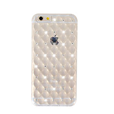 Coque Luxe Strass Bling Diamant Transparente Souple pour Apple iPhone 6 Plus Clair