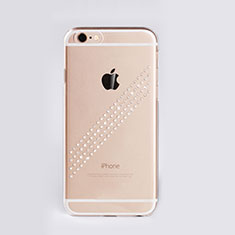 Coque Luxe Strass Diamant Bling pour Apple iPhone 6S Blanc