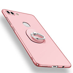 Coque Plastique Housse Etui Rigide Mat avec Support Bague Anneau A01 pour Huawei Enjoy 8 Plus Or Rose