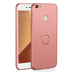 Coque Plastique Housse Etui Rigide Mat avec Support Bague Anneau A01 pour Xiaomi Redmi Note 5A Prime Or Rose