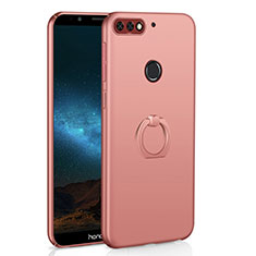 Coque Plastique Housse Etui Rigide Mat avec Support Bague Anneau A03 pour Huawei Honor 7C Or Rose