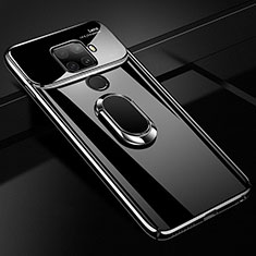 Coque Plastique Housse Etui Rigide Mat avec Support Bague Anneau Aimante Magnetique A01 pour Huawei Nova 5i Pro Noir