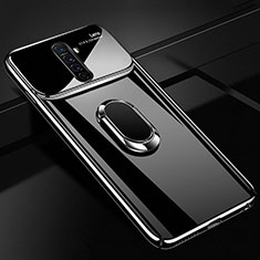 Coque Plastique Housse Etui Rigide Mat avec Support Bague Anneau Aimante Magnetique A02 pour Realme X2 Pro Noir