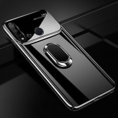 Coque Plastique Housse Etui Rigide Mat avec Support Bague Anneau Aimante Magnetique P01 pour Huawei Nova 5i Noir