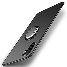 Coque Plastique Housse Etui Rigide Mat avec Support Bague Anneau Aimante Magnetique P01 pour Huawei P30 Pro Noir