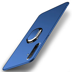 Coque Plastique Housse Etui Rigide Mat avec Support Bague Anneau Aimante Magnetique P01 pour Realme X50 Pro 5G Bleu