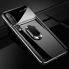 Coque Plastique Housse Etui Rigide Mat avec Support Bague Anneau Aimante Magnetique P01 pour Xiaomi Mi 10 Noir