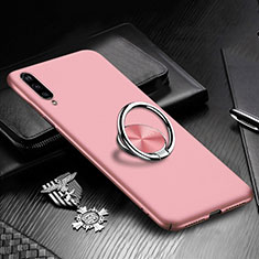 Coque Plastique Housse Etui Rigide Mat avec Support Bague Anneau Aimante Magnetique P01 pour Xiaomi Mi A3 Or Rose