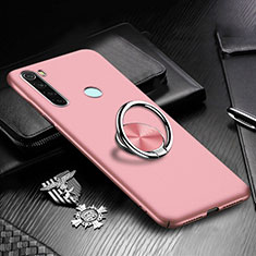 Coque Plastique Housse Etui Rigide Mat avec Support Bague Anneau Aimante Magnetique P01 pour Xiaomi Redmi Note 8 Or Rose