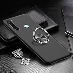 Coque Plastique Housse Etui Rigide Mat avec Support Bague Anneau Aimante Magnetique P01 pour Xiaomi Redmi Note 8T Noir