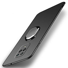Coque Plastique Housse Etui Rigide Mat avec Support Bague Anneau Aimante Magnetique P02 pour Xiaomi Redmi 10X 4G Noir