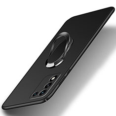 Coque Plastique Housse Etui Rigide Mat avec Support Bague Anneau Aimante Magnetique pour Realme 9 SE 5G Noir