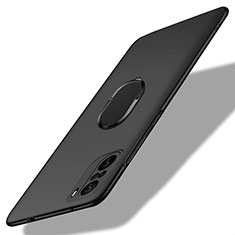 Coque Plastique Housse Etui Rigide Mat avec Support Bague Anneau Aimante Magnetique pour Xiaomi Redmi K40 Pro 5G Noir