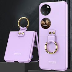 Coque Plastique Mat Protection Integrale 360 Degres Avant et Arriere Etui Housse AC2 pour Huawei Pocket S Violet