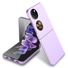 Coque Plastique Mat Protection Integrale 360 Degres Avant et Arriere Etui Housse AC5 pour Huawei P50 Pocket Violet