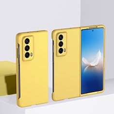 Coque Plastique Mat Protection Integrale 360 Degres Avant et Arriere Etui Housse BH1 pour Huawei Honor Magic Vs2 5G Jaune