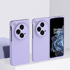 Coque Plastique Mat Protection Integrale 360 Degres Avant et Arriere Etui Housse BH1 pour OnePlus Open 5G Violet