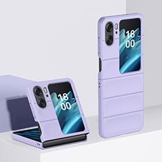 Coque Plastique Mat Protection Integrale 360 Degres Avant et Arriere Etui Housse BH1 pour Oppo Find N2 Flip 5G Violet