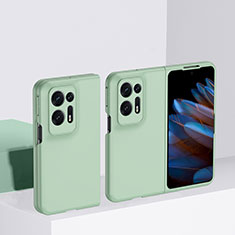 Coque Plastique Mat Protection Integrale 360 Degres Avant et Arriere Etui Housse BH2 pour Oppo Find N2 5G Pastel Vert