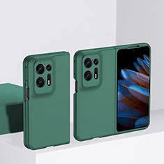 Coque Plastique Mat Protection Integrale 360 Degres Avant et Arriere Etui Housse BH2 pour Oppo Find N2 5G Vert