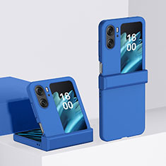 Coque Plastique Mat Protection Integrale 360 Degres Avant et Arriere Etui Housse BH3 pour Oppo Find N2 Flip 5G Bleu