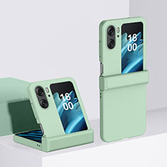 Coque Plastique Mat Protection Integrale 360 Degres Avant et Arriere Etui Housse BH3 pour Oppo Find N2 Flip 5G Pastel Vert